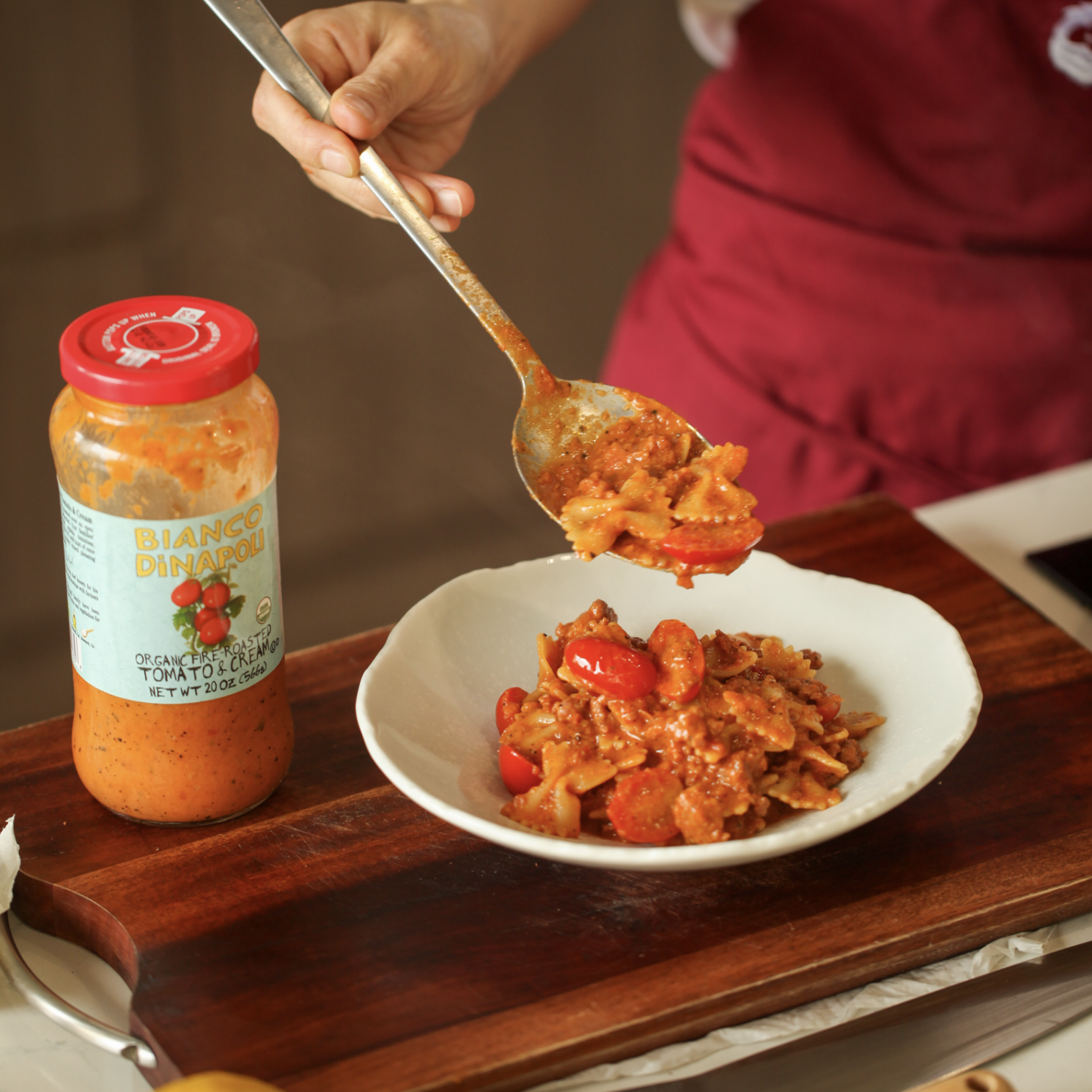 Organic Fire Roasted Tomato Cream Sauce - Bianco Dinapoli